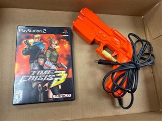 Time Crisis 3 Vintage SONY PS2 PLAYSTATION 2 GAME CIB w/Guncon 2